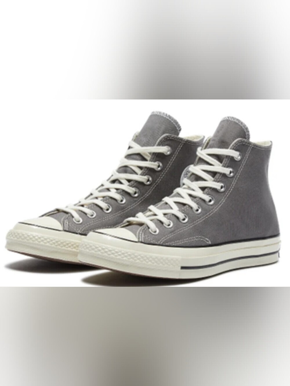 Converse-Chuck 70 Hi 'Grey Ivory' Sneakers Size M5.5 W 7.5 MSRP $94.99